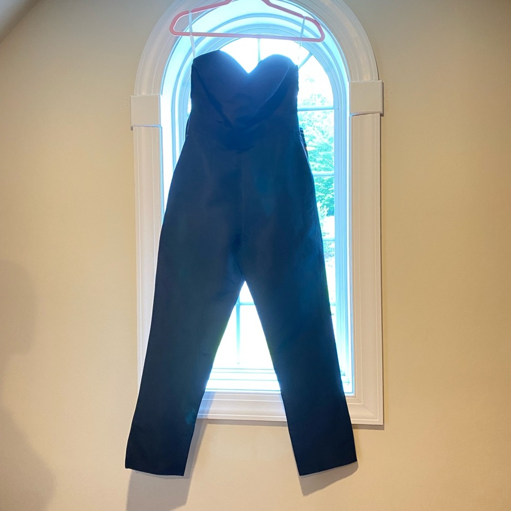 Alexia Maria JUMPSUITS Silk Faille Bow Back Jumpsuit. - Picture 6 of 7